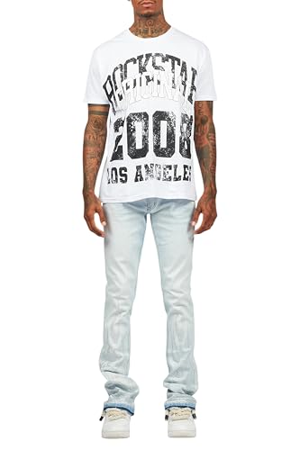 Men's Samba Rhinestone Stacked Flare Jean