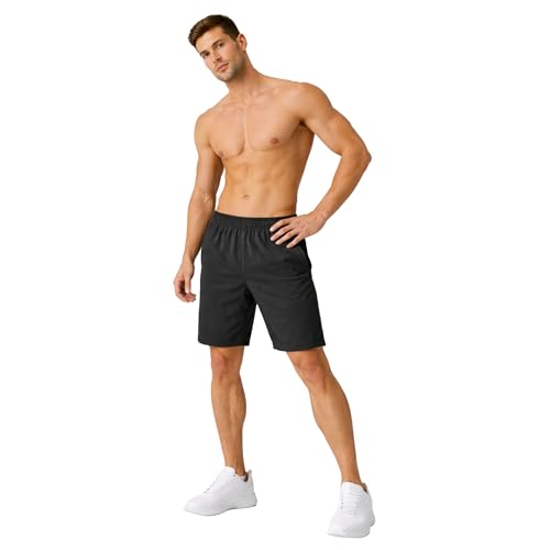 Image of GYMIFIC Mens Sports Training Running Dry Fit Solid Boxer Shorts | Premium Lightweight Stretchable Activewear Gym Shorts for Running, Workout, Training & Fitness