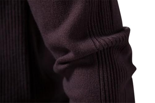 Men V-Neck Wool Sweater Long Sleeve Knit Pullover Casual Social Business Style4