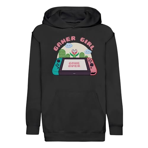 Sweat à capuche enfant gamer girl confection premium retro gaming