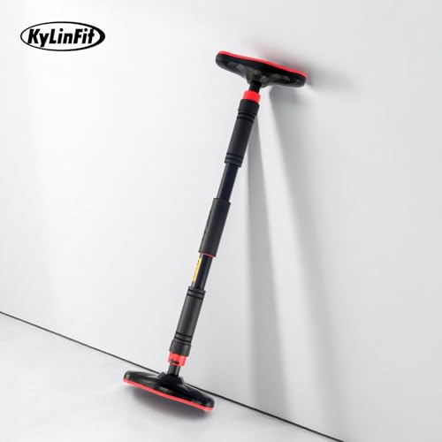 Barre de traction professionnelle pour la maison - Charge maximale : 180 kg - Réglable rapidement (65-100 cm) - Sûr sans perçage grâce au système de crémaillère et au rembourrage en PVC – Image 3