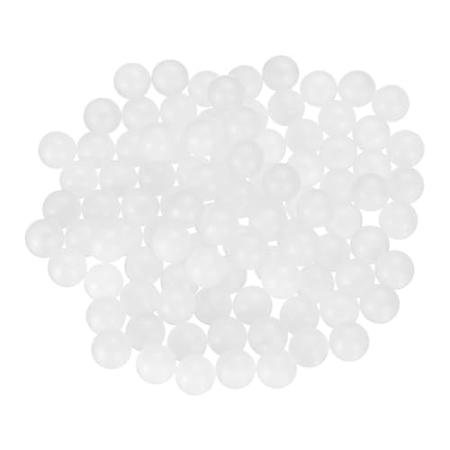 uxcell 200pcs PP Plastic Bearing Balls 7mm Solid Plastic Balls, G2 Precision Bearing Ball Frosted Surface, White
