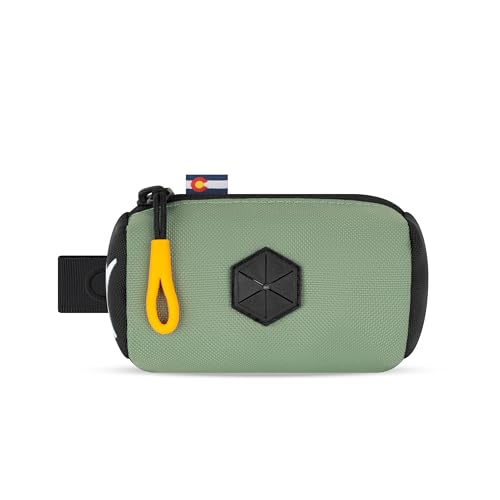 Image of OllyDog Scoop Pick Up | Dog Poop Bag Holder | Lightweight & Water-Resistant Dispenser | Leash Attachment for Hands-Free Carry | Fits Standard Waste Bag Rolls (Olivine)