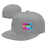 Baseballkappe Androgyne, Quoiromantische, Pansexuelle, Polyamore Pride-Flagge Sonnenmütze Sonnenschutz Verstellbar Unisex Mütze, Für Wandern, Sport, Damen, 55-59cm