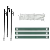 Heavy Duty Tree Stake Kits,Tree Stakes for Young Trees Straightening, Garden Tree Supports for Leaning Tree Outdoor (3 Pieces)
