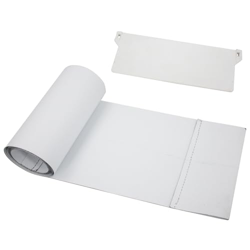 AcbbMNS 10Pcs 127mm x 2.2M Vertical Blind Replacement Slat with Metal Hanger, Including 10Pcs Plastic Bottom Weight, Blinds Repair Kit for Windows and Sliding Doors