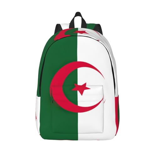Sac à dos imprimé drapeau Algérie femme grand compartiment PC
