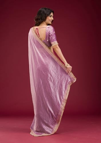Image of Women's And Girl's Heavy Sequins Work Georgette Saree with Blouse (Wedding-Sequins-Party-Saree)