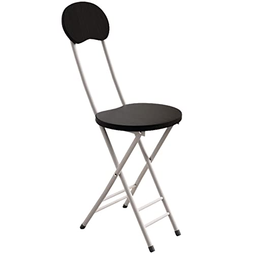 Chaise de salle à manger pliante et tabouret noir gain de place