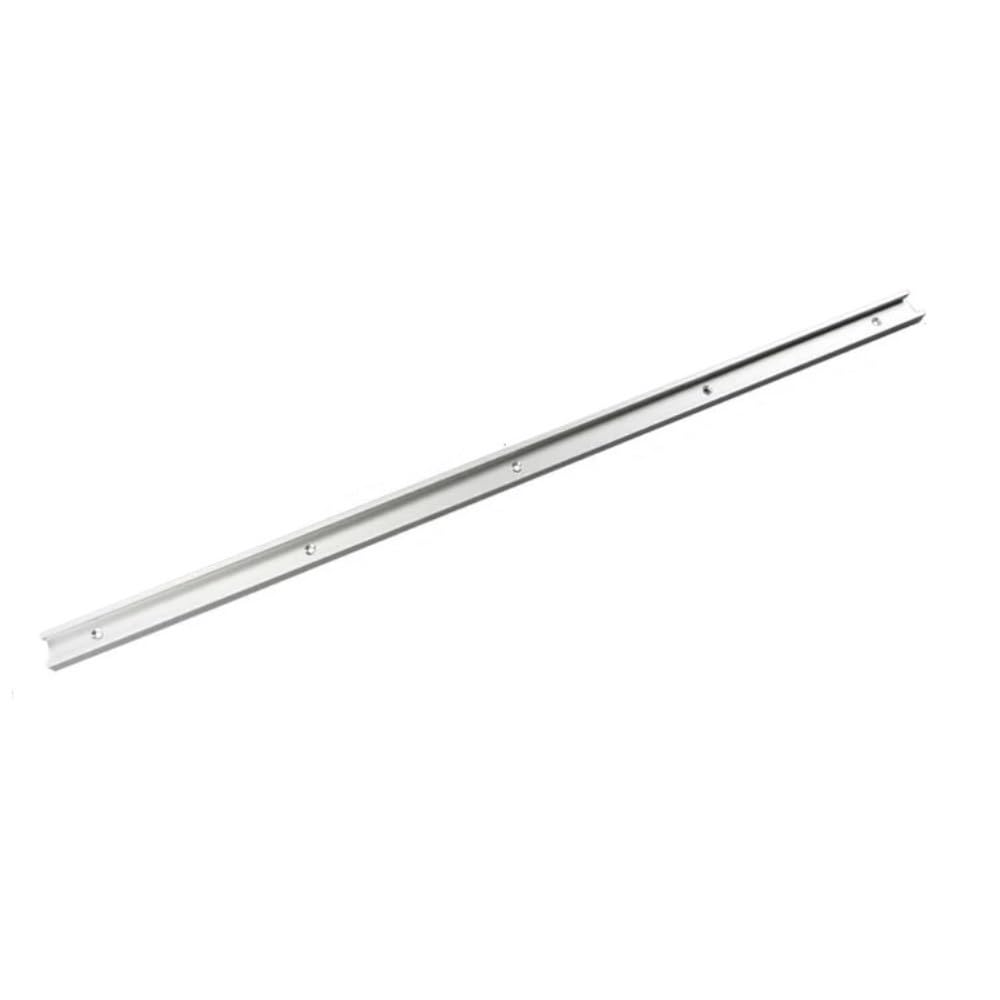 Mogahin Silver T-Slot Fixture Bar 2Pcs 300/400Mm Double-Cut Profile T Tracks For Woodworking, Universal Track With Predrilled Mounting Holes(,400Mm)