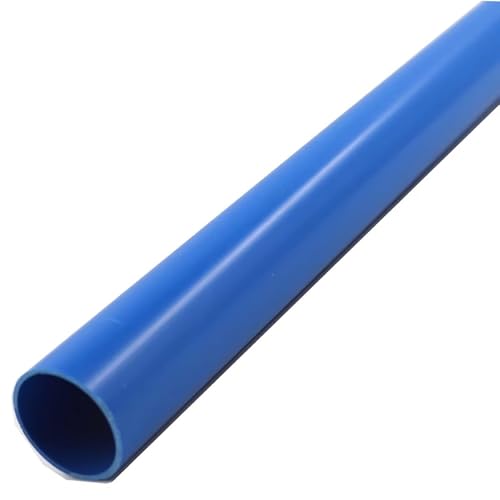Juego de tubos de PVC azul duraderos (2 unidades, 50 cm de largo), ideal for riego, acuarios, hidroponía y proyectos de bricolaje.(63x3mm)