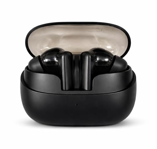 Image of Wave Truly Wireless Earbuds with 40H of Playtime, Quad Mic with ENC, Instacharge, 13Mm Driver, Low Latency, BT V5.2 (Black)
