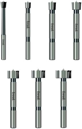 Freud PB-107B: 1/4" to 1" (Dia.) 7 Pcs. Forstner Bit Set