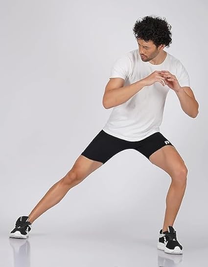 Image of NEVER LOSE Gym Compression Men's Skin Tight Shorts with Mobile Pocket for Gym, Running, Cycling, Swimming, Cricket, Yoga, Football & Many More Sports