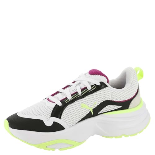 PUMA Divine Women's Sneaker, 8 B(M) US, White-Black-Apple4