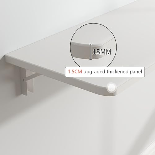 Bureau mural pliant 100x24cm table compacte pour cuisine - 4