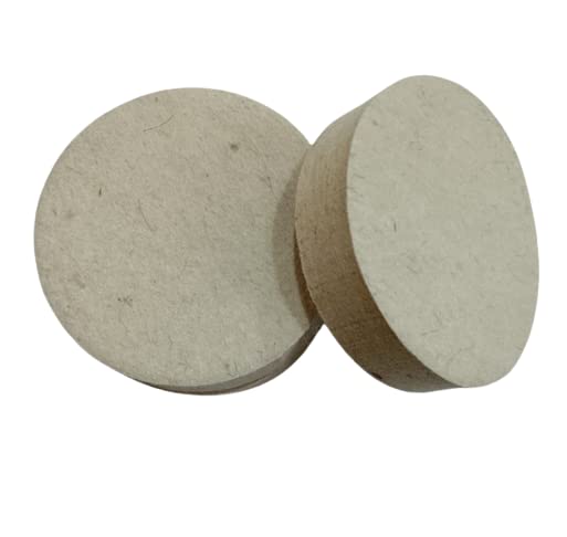 SHREE FELTS Glass Polishing Felt Disc. Diameter 4", Thickness 16 mm, Pack of 2 (B09XKCHRQ7) Amazon Price History, Amazon Price Tracker