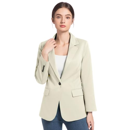 FARVALUE Womens Spring Casual Blazers Long Sleeve Notch Lapel Work Office Fall Blazer Jackets with Pockets3