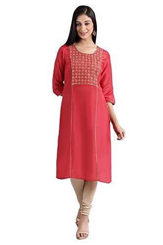 Image of Aurelia Women's Polyester Straight Kurta