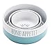 Bico Minimalistic Enjoy Ceramic 14oz Pet Bowl, for Small Size Dog, Puppy, Cat, Kitten, Durable and Dishwasher Safe Stoneware