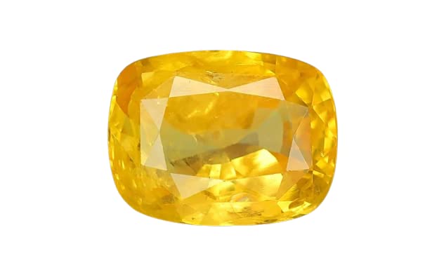 Saphir Jaune de Ceylan authentique certifié sans traitement thermique