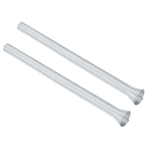 uxcell 2Pcs 13.78''x0.65'' Spring Tube Bender for Pipe O.D. 5/8'', Bending Spring for Copper Tubing, Spiral Spring Bender for Copper, Aluminum and Thin Wall Steel Tubing, Silver