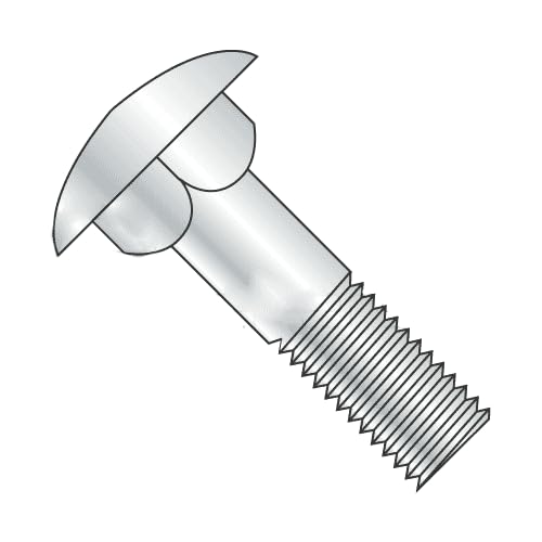 3/4-10 X 28" Carriage Bolts / 6" Thread/Steel/Plain (Quantity: 1)