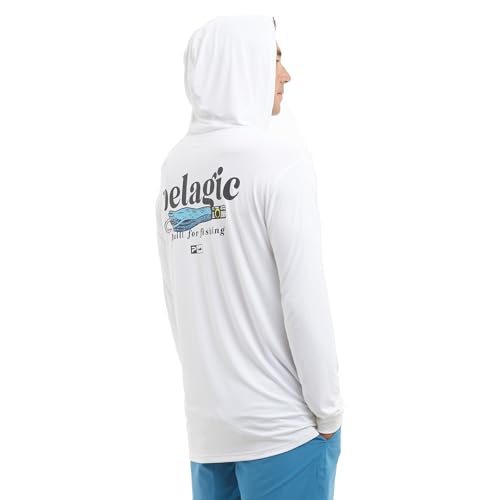 PELAGIC Apparel Men's Aquatek Built for Trollin Hooded Fishing Shirt3