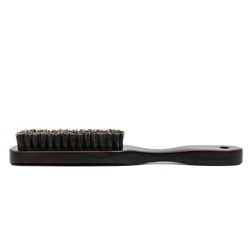 Ipetboom Pig Bristle Hair Brush for Men Double Sided Bristle Brush for Beard Cleaning and Stylingrooming