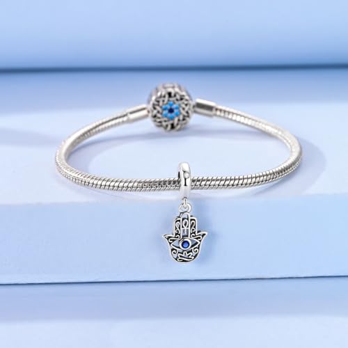 Image of 925 Sterling Silver Charms,Hypoallergenic Beads,Compatible with Pandora Bracelets and Necklaces,Women Holiday Gift Pendants
