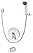 Symmons Elm S-5504 Tub/Handshower System, Chrome