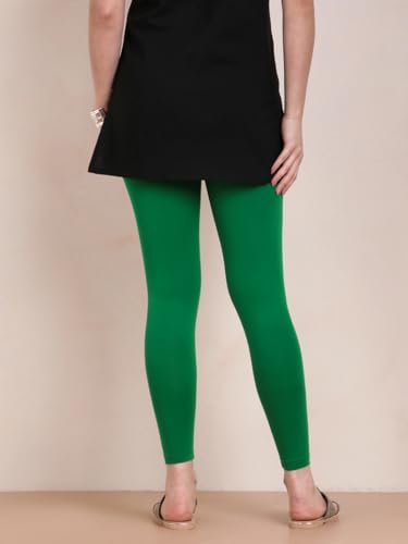 Image of TWIN BIRDS Super Stretchable Cotton Elasthane Fabric Ankle Length Leggings for Women