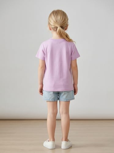 Image of Kids T Shirt Short Sleeve Crewneck Tee for Toddler Boys and Girls Cotton Basic Summer Top 2-6 Years