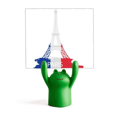 Porte-mémo Tour Eiffel Paris avec support grenouille mignon pour décoration de bureau