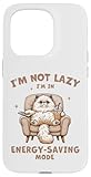 fluffy cat, i'm not lazy,modalità risparmio energetico, bubble boba tea custodia per iphone 15 pro