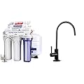 iSpring RCC7AK, NSF Certified 75 GPD, 6-Stage Reverse Osmosis System, Superb Taste Drinking Water Filter & GA1-ORB Lead-Free Reverse Osmosis, Kitchen Bar Sink RO Drinking Water Faucet