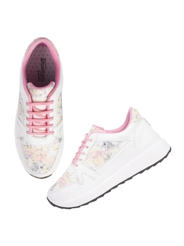 Shoetopia Womens Block Heel Sneakers Pink (B0D14DMRST) Amazon Price History, Amazon Price Tracker