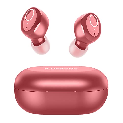 Bluetooth 5.2 Wireless Earbuds,Kurdene S8 Deep Bass Sound 38H Playtime IPX8 Waterproof Earphones Call Clear with Microphone in-Ear Stereo Headphones Comfortable for iPhone, Android