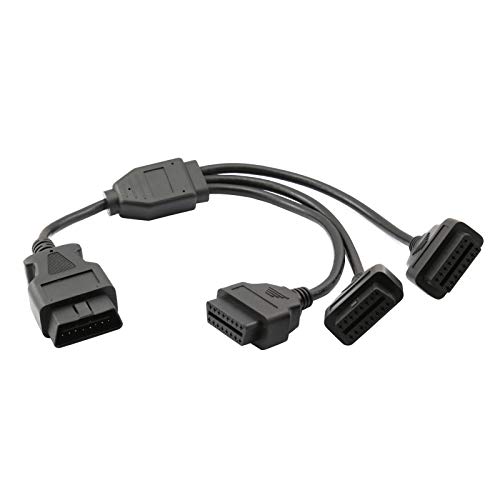 Cable extensor de diagnostico con divisor OBD2 de 3 vias para conectar varios equipos 4