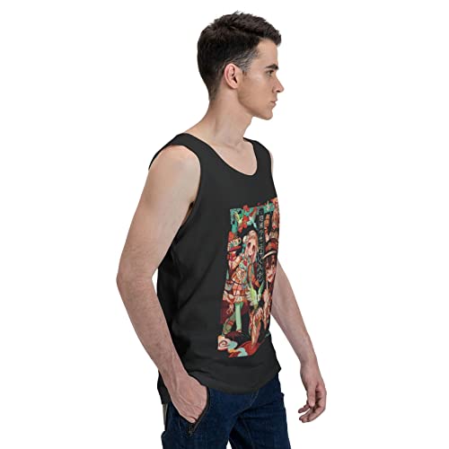 Anime Toilet-Bound Hanako-Kun Tank Top Mens Casual Vest Summer O-Neck Sleeveless Clothes Black #TOP3