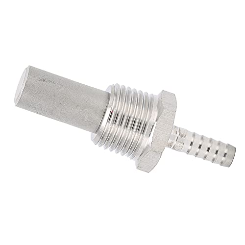 Dilwe 0.5?m Stainless Steel Aeration Stone, Oxygenation Aeration Stone, for 1/2MPT Home Brewing Bar Home Beer Tool