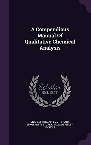 A Compendious Manual Of Qualitative Chemical An... 1354834364 Book Cover