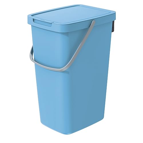 Keden Systema Q Cubo de Basura Cubo de Reciclaje (20L, Azul Claro)