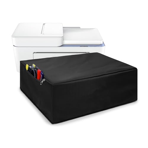 Image of Alifiya Dust Proof Washable Printer Cover for HP DeskJet 4178 / 4278 / 4123 All in One Wireless Ink Advantage Printer with ADF - Black