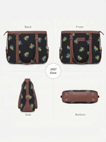 Image of Stylish Tote Bags for Office Use | Laptop Bag 15.6 inch | Purse for Women | Vegan Leather Handbag | Daily & Travel Use |