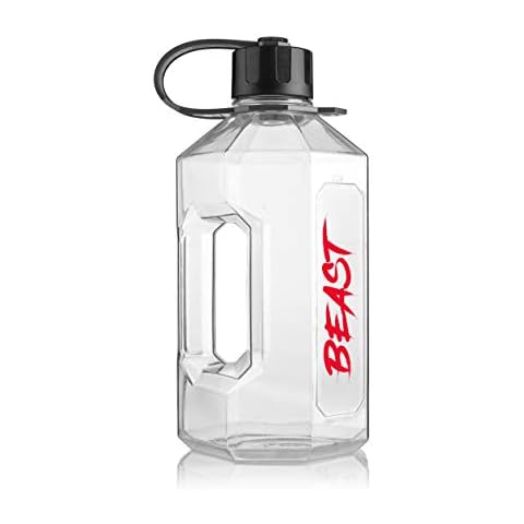 Botella de agua Alpha Bottle XXL Eddie Hall 'Beast' Edition de 2400 ml sin BPA Cover