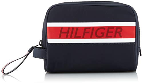 Preisvergleich Produktbild Tommy Hilfiger Herren Tommy Washbag Münzbörse, Blau (Sky Captain), 16x28x13cm
