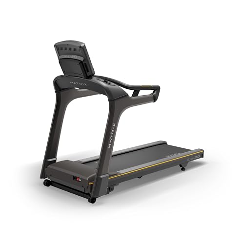 Image of Matrix Fitness T50 Treadmill with XR | 8.5 inch LCD | Club-Quality Treadmill for Running, 5K & Marathon | Heavy-Duty Frame, Extra-Thick 20 inchx60 inch Deck, Industrial Cushioning