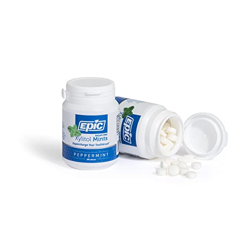 Epic MINTPP180PK2 Xylitol Mints - Sugar Free & Aspartame Free Mints Sweetened W/Xylitol For Dry Mouth & Gum Health thumb #1