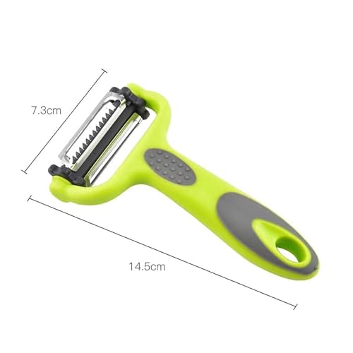Image of 3-in-1 Vegetable Peeler Multicolor | Stainless Steel Blade Fruit & Vegetable Peeler with Bottle Opener & Cutter | Multi-Functional Kitchen Peeler for Potato, Carrot, Cucumber & Fruits